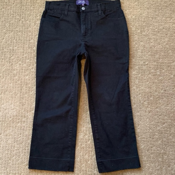 NYDJ lift & tuck crop jean black size 6 - Picture 1 of 8